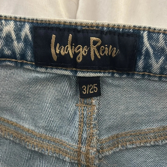 Indigo Rein Distressed Light Blue Jeans size 00 ripped - Picture 5 of 6